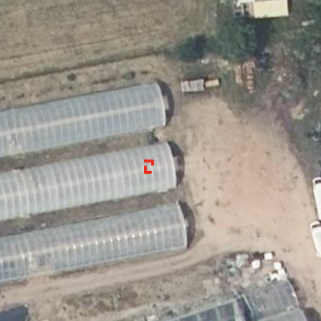 False positive detection on greenhouse tunnels, flagged as a PV array